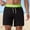 01 Black, variant on Men's Solid-Color Swim Trunks Quick-Dry Breathable Multi-Pocket Workwear Style Drawstring Waistband Summer Beach & Water Activities Lined Swim Trunks Blue L