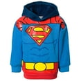 thumbnail image 3 of DC Comics Justice League Superman Big Boys Fleece Pullover Hoodie and Pants Outfit Set Toddler to Big Kid, 3 of 5