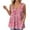 #001-Hot Pink, variant on GIPQJK Plus Size Tank Tops for Women V Neck Casual Sleeveles Tanks Floral Print Summer Outfits Clothes with Pockets,Red XL