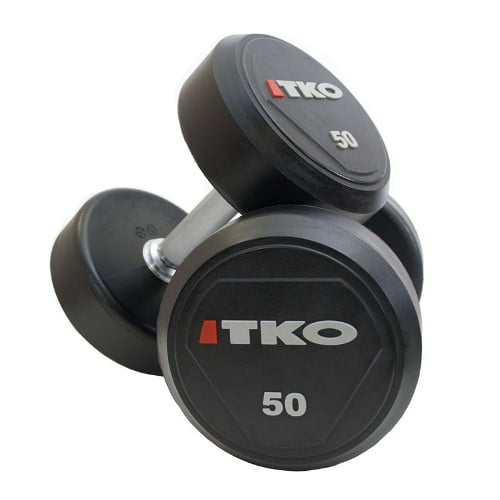 TKO Dumbbell Set 550 Lbs, Urethane Coated