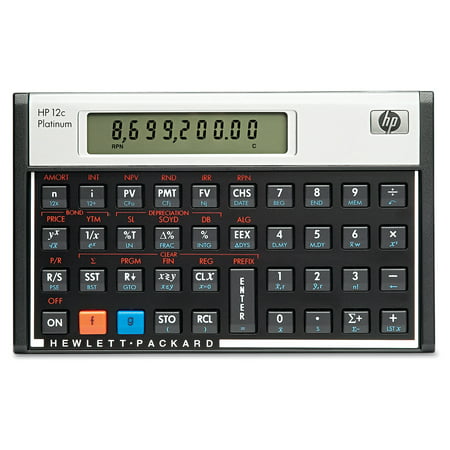 HP 12c Platinum Financial Calculator, 10-Digit LCD (The Best Financial Calculator)