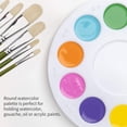 thumbnail image 4 of Bandeja de pintura redonda, paleta, suministros de pintura, paleta de pintura, bandeja de pintura para niños, paleta de plástico, 4 of 7