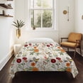 thumbnail image 4 of Vintage Flower Tapestry for Bedroom Wall Hanging Tapestry, Farmhouse Bird Butterfly Red Floral Ceiling Backdrop Tapestries Poster Blanket Wall Decor for Teens Room Living Room Dorm 51" x 59", 4 of 8