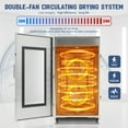 thumbnail image 6 of CERCKER Rotary Commercial Food-Dehydrator Machine 16 Trays, 17.52ft² Large Dehydrator for Jerky, 1500w Stainless Steel  Meat Dryer 190℉ Temperature Control, 6 of 9