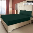 thumbnail image 2 of Sábana bajera ajustable Utopia Bedding, tamaño queen, microfibra esmeralda, 2 of 7
