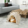 thumbnail image 2 of Pet Tent Foldable Pet Outdoor Tent Dog House Pet Tent Pet Supplies Outdoor(Beige), 2 of 5