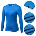 thumbnail image 2 of WBQ Women's Long Sleeve Workout Shirts for Women Loose Fit Yoga Tops Sports Running Shirts Breathable Athletic Tops, 2 of 9