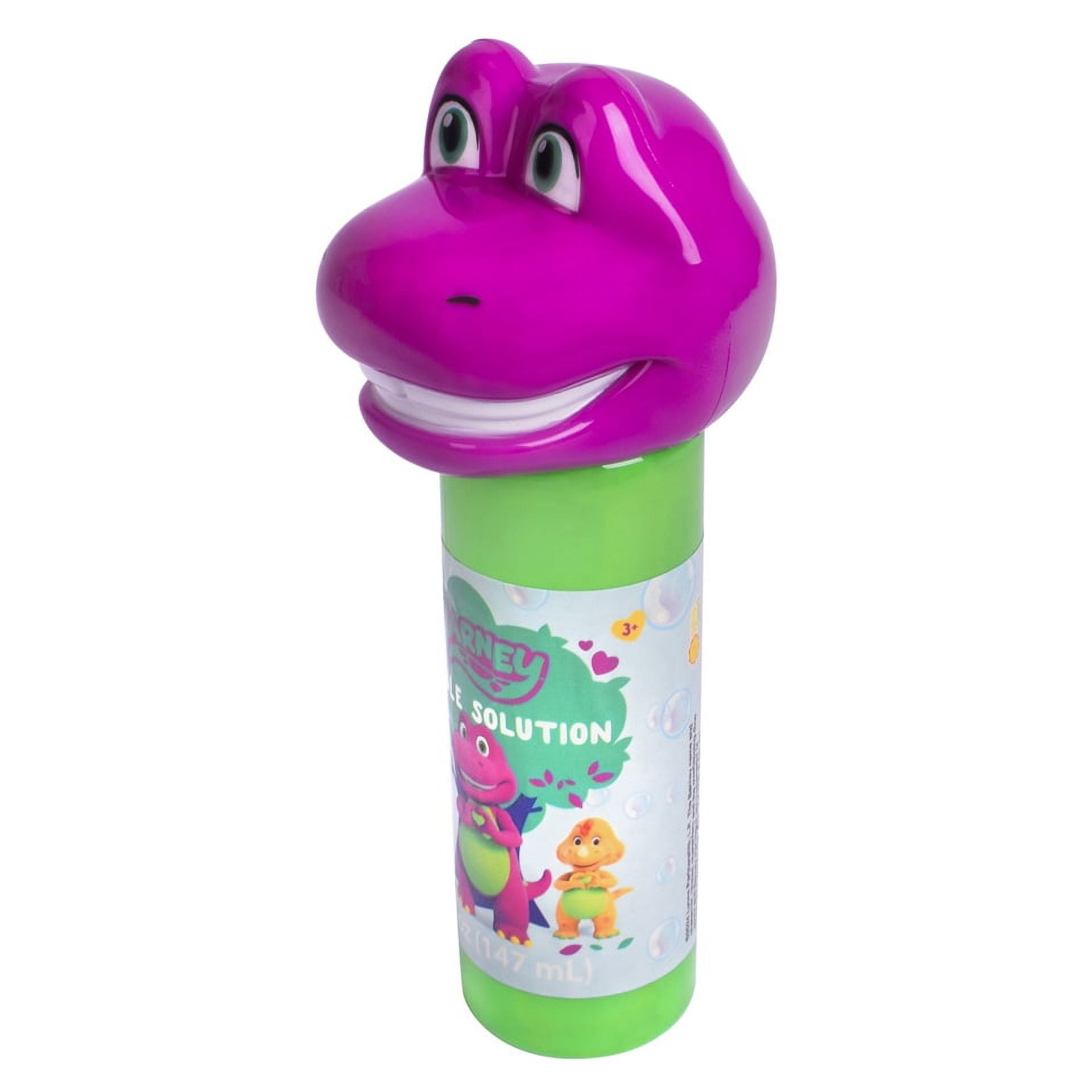 Barney Bubble Solution Bottle, Children Ages 3+