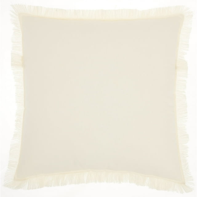 homeroots home decor 386344 Solid Ivory Contemporary Throw Pillow