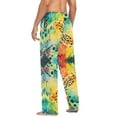thumbnail image 3 of FORMRS Mens Pajama Pants with Pockets Soft Cotton Sleepwear Lounge Bottoms, Sizes S-2XL, Colorful Plants, 3 of 7