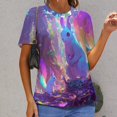 thumbnail image 6 of Funny Squirrel Women's T-Shirt Short Sleeve T Shirts Tops Tee Ladies Loose T, 6 of 6