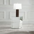 thumbnail image 2 of Capella Mirrored Abstract Geometric End Table Silver, 2 of 7