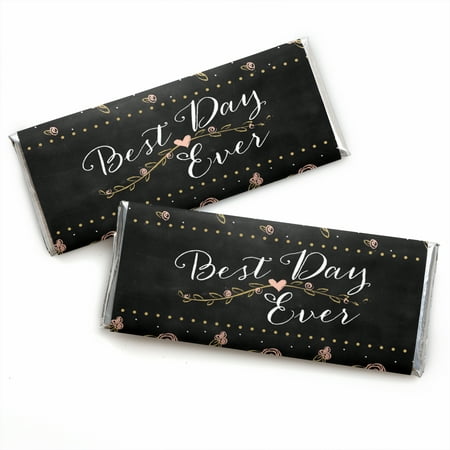 Best Day Ever - Bridal Shower Candy Bar Wrappers Party Favors - Set of (Best Bridal Shower Favors Ever)