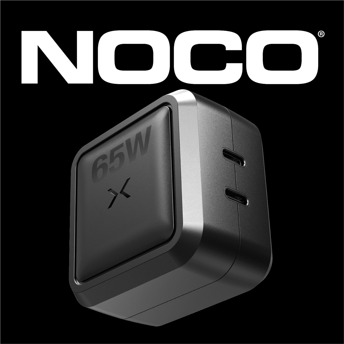 NOCO Company XGrid X65 65W USB-C 2-Port Charger with GaN Fast Charging - Black
