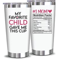 Neweleven Funny Birthday Mom Gifts – My Favorite Child 20oz Tumbler   Mom Nutrition Facts
