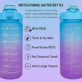thumbnail image 6 of 64 oz Cute Water Bottle with Sleeve BPA Free Half Gallon Water Jug with Straw and Time Marker, Motivational Gym Workout Pregnancy Water Bottles Gifts for Women, 6 of 6