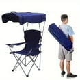 thumbnail image 7 of Portable Camping Folding Chair with Canopy, Armrests, Beach Chair, Oxford Cloth Fishing Chair, 7 of 7