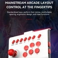 thumbnail image 4 of Y01 Arcade Fight Stick Joystick Game Controller For IPhone IOS Android PC Fighting Sticks black red, 4 of 5
