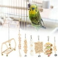 thumbnail image 4 of Toy Set With Wooden Bridge, Wood Chewing Parts Supplies  Toy Set, Parrots For Birds, 4 of 8