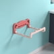 thumbnail image 4 of Colgador de Lavabo Plegable/montaje en Pared/soporte de Lavabo/estante de Lavabo Impermeable Sin Perforaciones Sin Costuras para Ducha, Inodoro, Cocin Rosado Soledad Estante para lavabo, 4 of 10