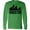 Kelly Green, variant on Inktastic Houston Skyline Grunge Long Sleeve T-Shirt
