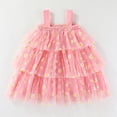 thumbnail image 2 of Leey-World Dress Baby Girl Baby Girls Christmas Tulle Tutu Dress Sleeveless Sequin Layered Dresses(Red,1-2 Years), 2 of 9