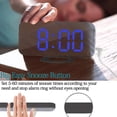 thumbnail image 4 of Reloj despertador digital LED sin tictac, control de brillo de 3 niveles, 4 of 5