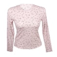 thumbnail image 1 of Playera George para Dama, Cuello Redondo Manga Larga Rosa Talla EG, 1 of 2