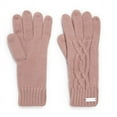thumbnail image 2 of MUK LUKS Women's Cozy Knit Gloves, Candied Peach, OS, 2 of 2