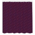 thumbnail image 2 of Ambesonne Floral Shower Curtain, Flowers Swirling Line, 69"Wx84"L, Dark Purple Magenta, 2 of 4