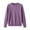Purple, variant on Sweaters for Women Crew Neck Long Sleeve Pullover Tops Warm Lightweight Winter Knitted Solid Color Sweater Pink XL
