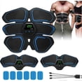 thumbnail image 1 of Ems muscle stimulator abs trainer abdominal muscle toner workout equipment men women, 1 of 4