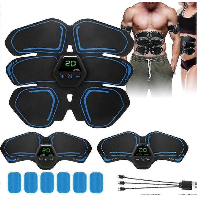 Ems muscle stimulator abs trainer abdominal muscle toner workout equipment men women