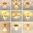 thumbnail image 3 of Lámpara de techo Lámpara de pasillo Lámpara de pasillo Lámpara de entrada creativa Lámpara de cristal Balcón Lámparas de dormitorio modernas y sencillas, 3 of 5