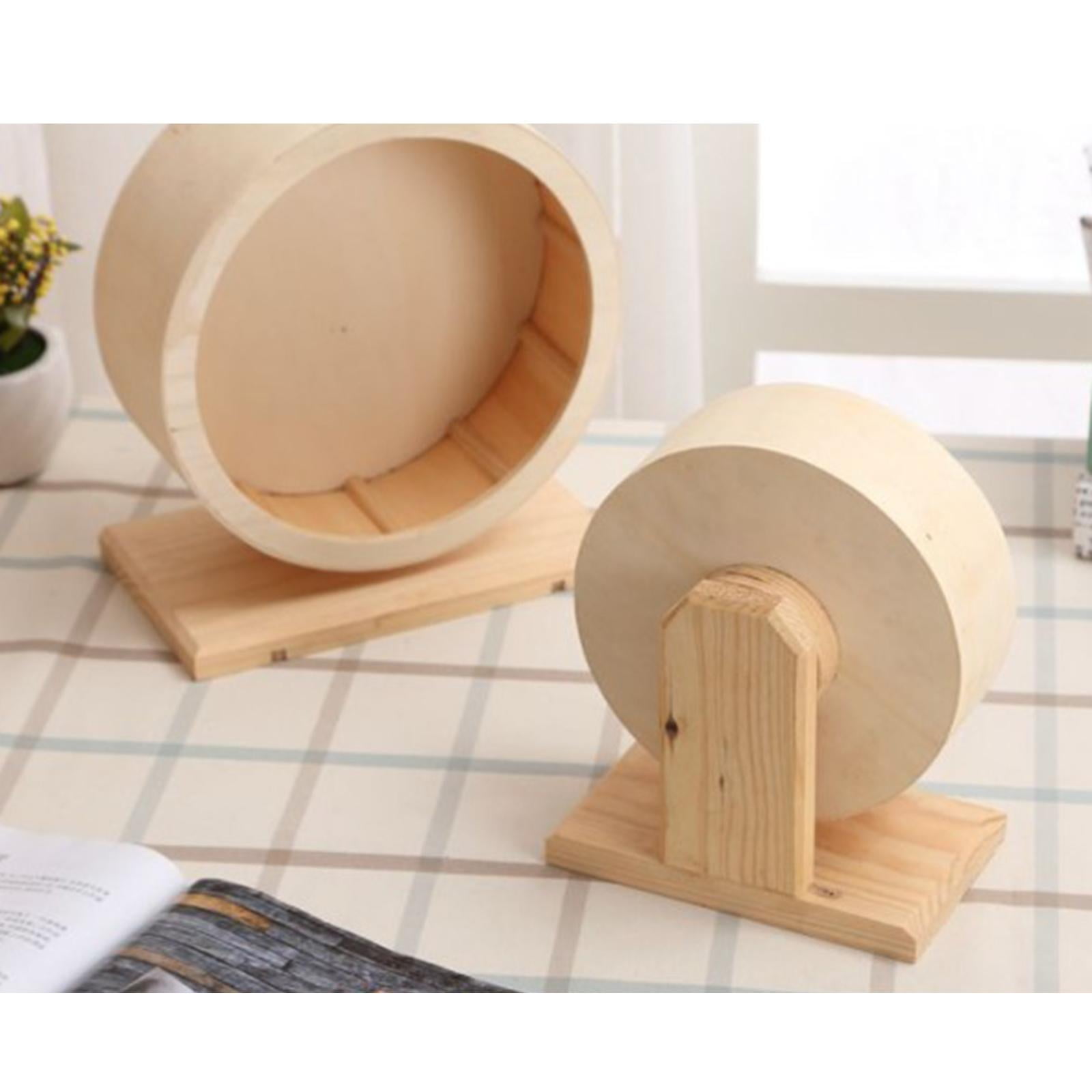 2 Pieces Round Roller Hamster Running Exercise Wheel Mouse Gerbil Pet Toy