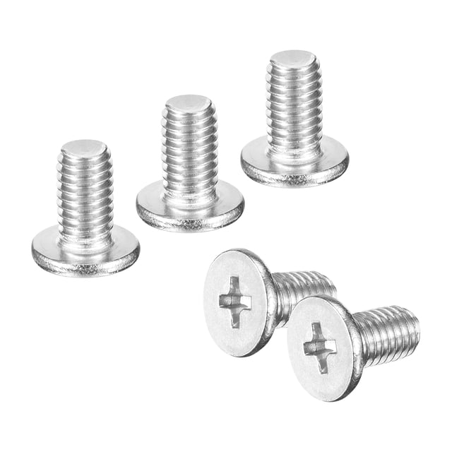 M5-0.8 x 8mm 100 Pcs Vis Rondes Plates en Métal pour Machine d'Entraînement Phillips
