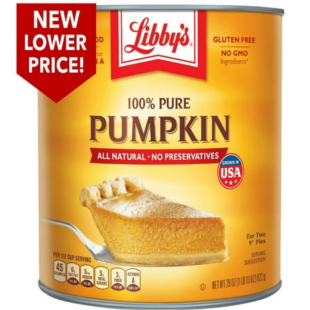 Libby's 100% Pure Canned Pumpkin All Natural No Preservatives, 29 oz (Pack of 4)