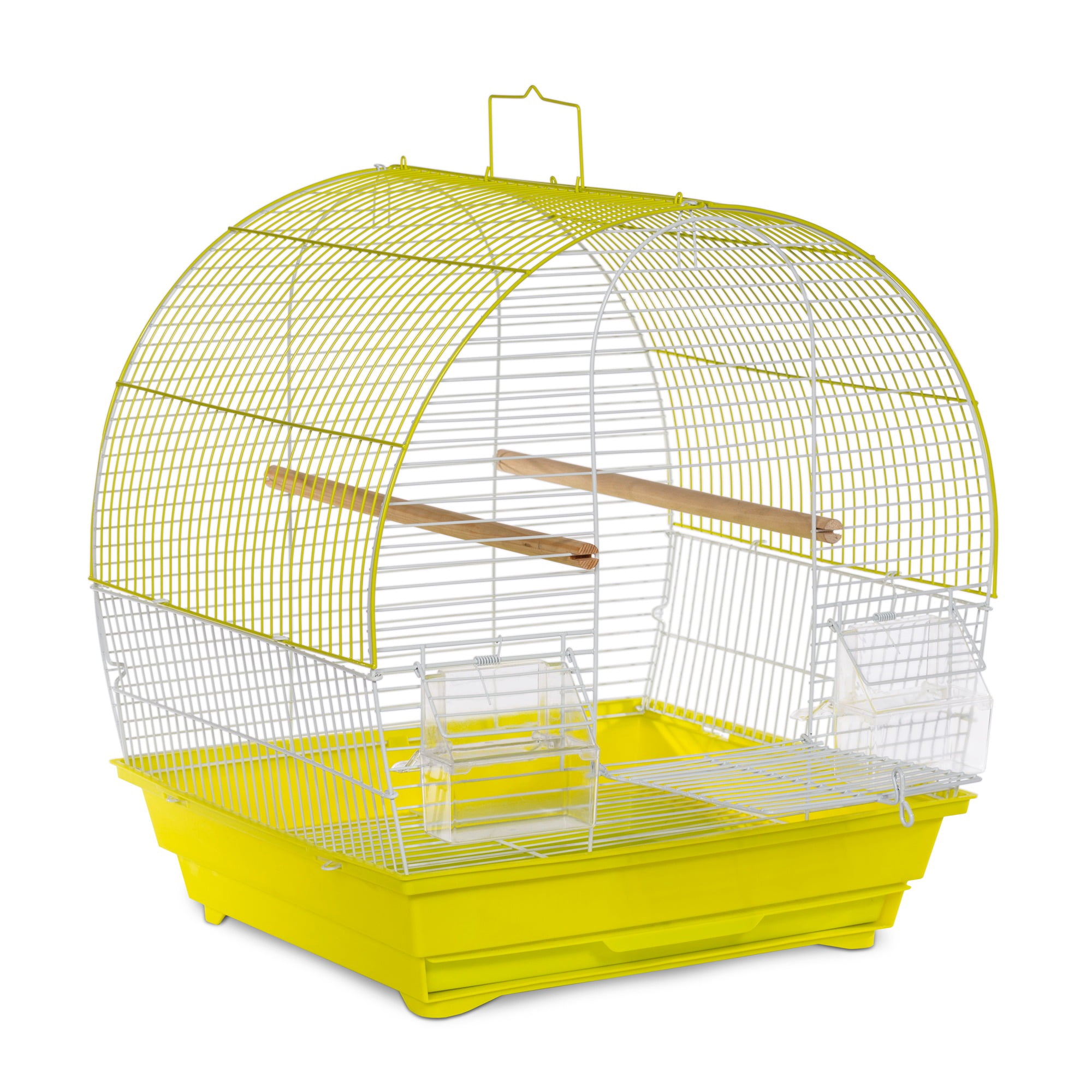Prevue Pet Products Soho Dome Top Roof Chartreuse & White Bird Cage SP41613C/W