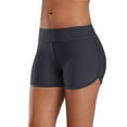thumbnail image 4 of Budget Chic Women Swimsuit Bottom Tummy Control Swimming Shorts Solid Swim Trunks, 4 of 7