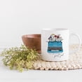 thumbnail image 2 of You Are Doing a Great Job Quote with a Vintage Typewriter & Flowers Art Merch Gift, White 11oz Ceramic Mug, 2 of 5