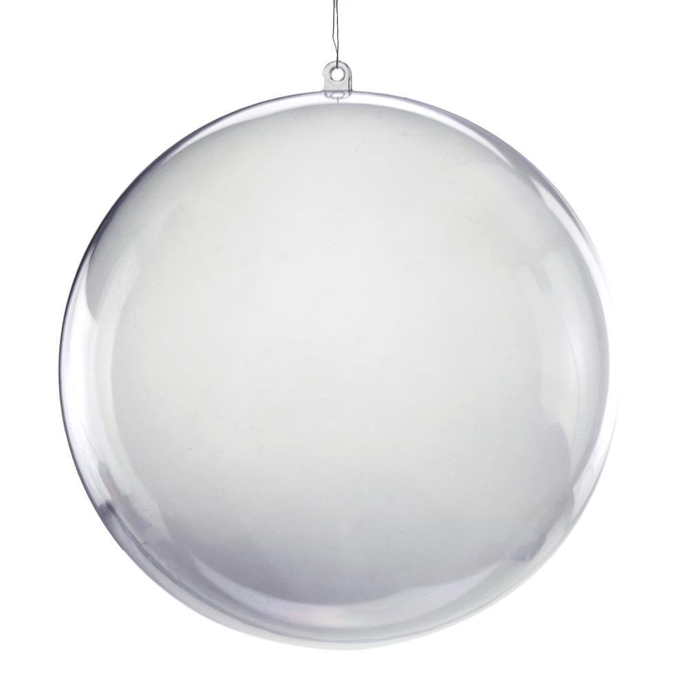 Jumbo Fillable Clear Round Ornament Ball Globe, 61/4Inch, 1Count
