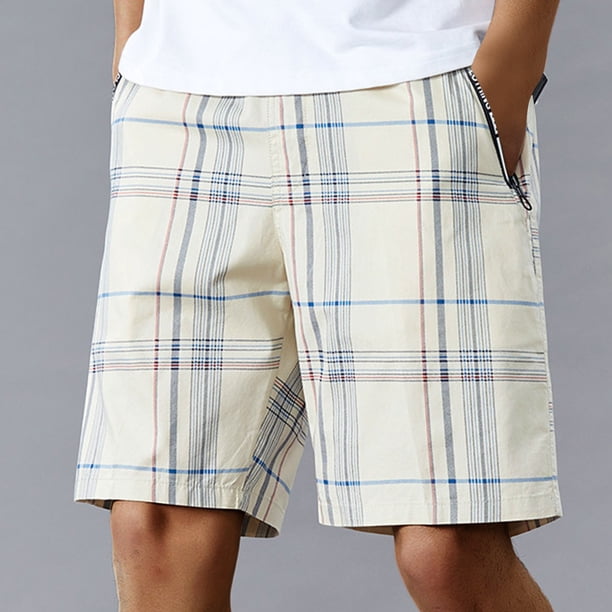 Fiudx Pantalón Corto, Verano para Hombre, con Cintura Elástica, Malla Transpirable, con Bolsillos con Cremallera, para Uso Diario Al Aire Libre, Estilo de Vida Activa. Incluye Tabla de Tallas.