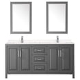 thumbnail image 3 of Wyndham Collection Daria 72" Light-Vein Wood Double Bathroom Vanity in Gray, 3 of 5