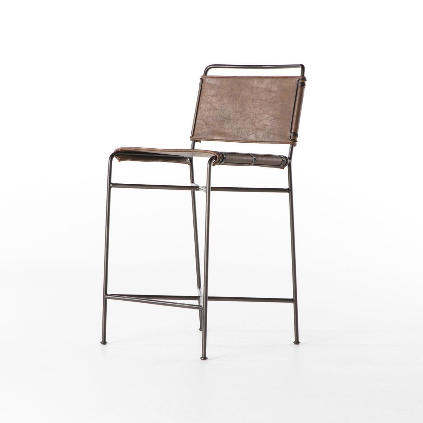 Tabouret Plata Import Wharton en Marron