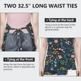 thumbnail image 6 of Pioneer Flower Floral Print Pattern Apron-Garden Aprons for Women with Pockets-Cotton Linen Waterproof Kitchen Cooking Gardening Aprons Adjustable for Kitchen,Cooking,BBQ and Salon 33x27 Inch, 6 of 7