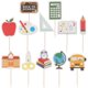 thumbnail image 1 of 24pcs Back to School Cupcake Toppers DIY Cake Decoration Food Appetizer Picks, 1 of 3