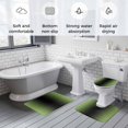 thumbnail image 5 of Dark Sea Green Black Ombre Bath Mat 3 Piece Bathroom Rug Set, Modern Gradient Abstract Art Non Slip Bath Rug Contour Mat and Toilet Lid Cover, Absorbent Shower Mats Soft Bath Rugs and Mats Sets, 5 of 8