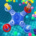 thumbnail image 3 of 1 Set Inflatable Pool Ring Toss Toy with 3/4 Rings Kids Adults Indoor Outdoor Floating Cross Basketball Stand PVC Ring Toss Game Swimming Pool Supplies, 3 of 7