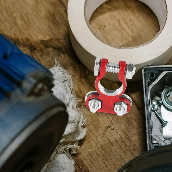 SWETRACE Cable Terminal Clamp Battery Terminal Connectors Black 2Pcs