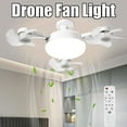 thumbnail image 2 of 2 in 1 Hanging Fan with LED Lantern,Drone Fan Light, 4 Fan with Lights, 2025 New Upgraded Plug in Ceiling Fan - 20" Smart Ceiling Remote,3/4-Blade Screw in Ceiling Fan, 2 of 8